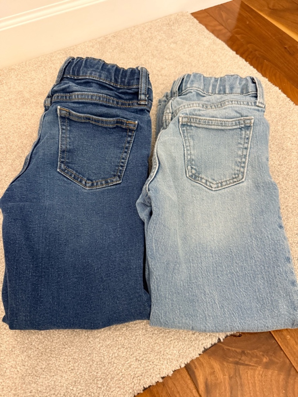 Boys size 7 - Dark Blue & Light Blue Denim jeans